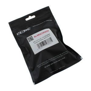 XSPC G1/4 to 3/8 ID 5/8 OD Compression Fitting V2 - Black Chrome (8 Pack) : image 4
