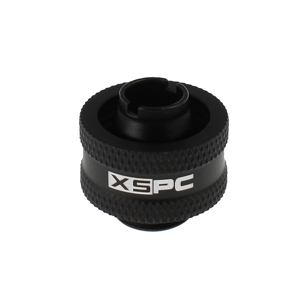 XSPC G1/4 to 3/8 ID 5/8 OD Compression Fitting V2 - Matte Black (8 Pack)