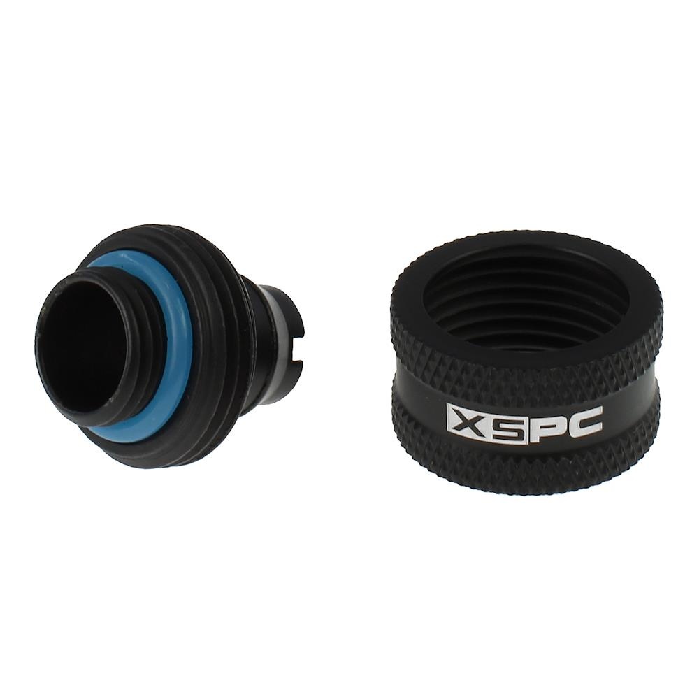 XSPC G1/4 to 3/8 ID 5/8 OD Compression Fitting V2 - Matte Black