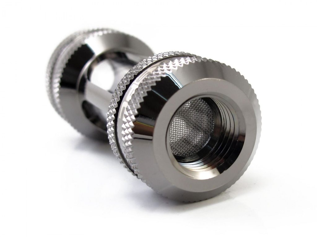 XSPC G1/4 Inline Filter (Black Chrome)