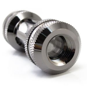 XSPC G1/4 Inline Filter (Black Chrome)