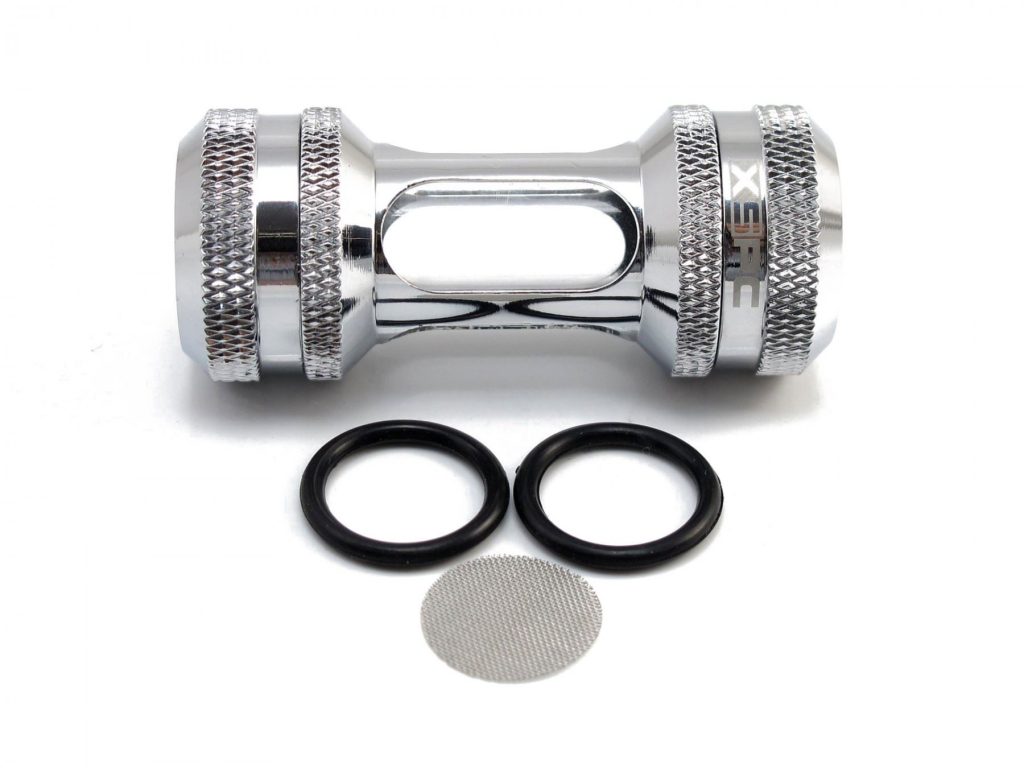 XSPC G1/4 Inline Filter (Chrome) : image 1