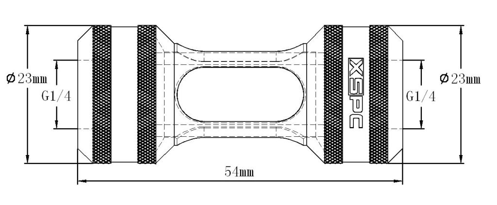 XSPC G1/4 Inline Filter (Chrome) : image 4