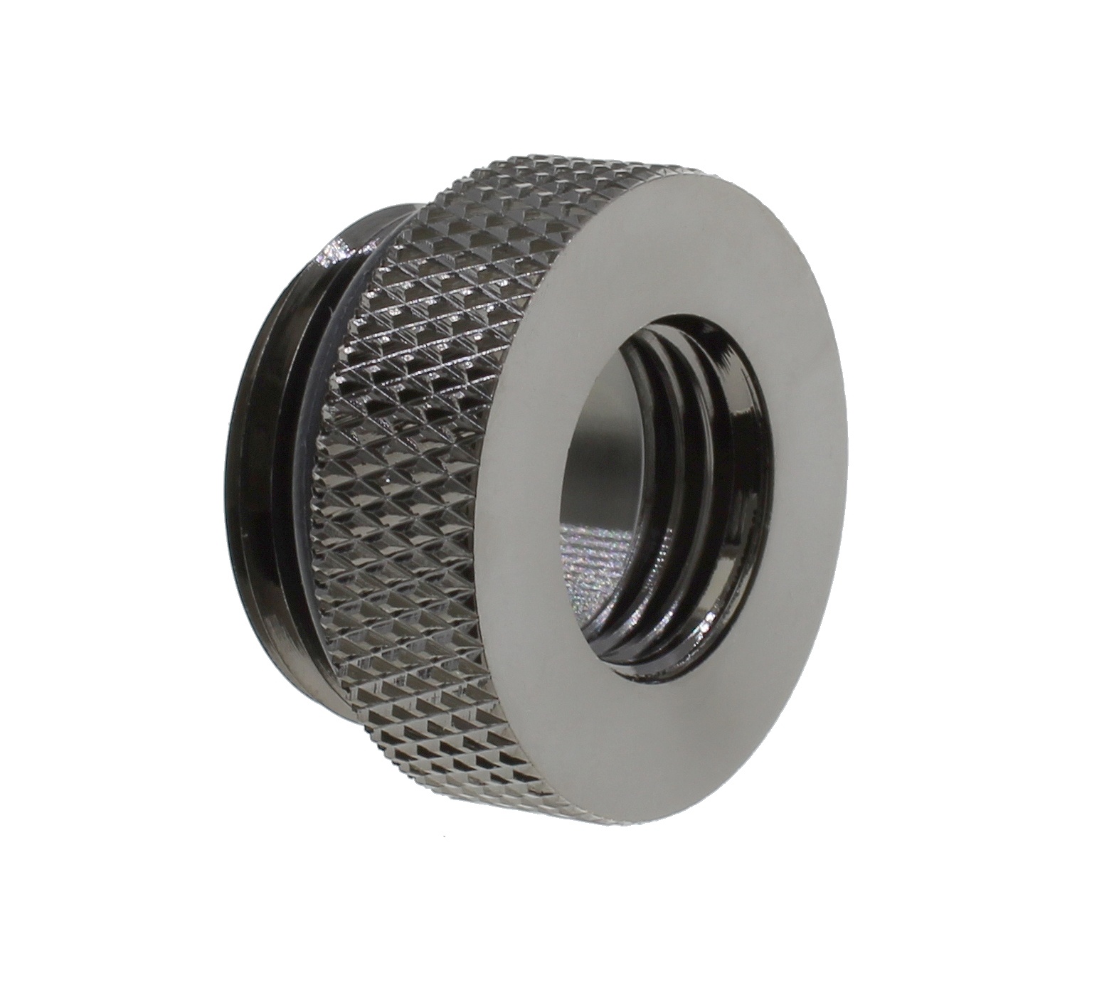 XSPC M20x1.5 to G1/4 Reservoir Fill Cap Adapter (Black Chrome) : image 1