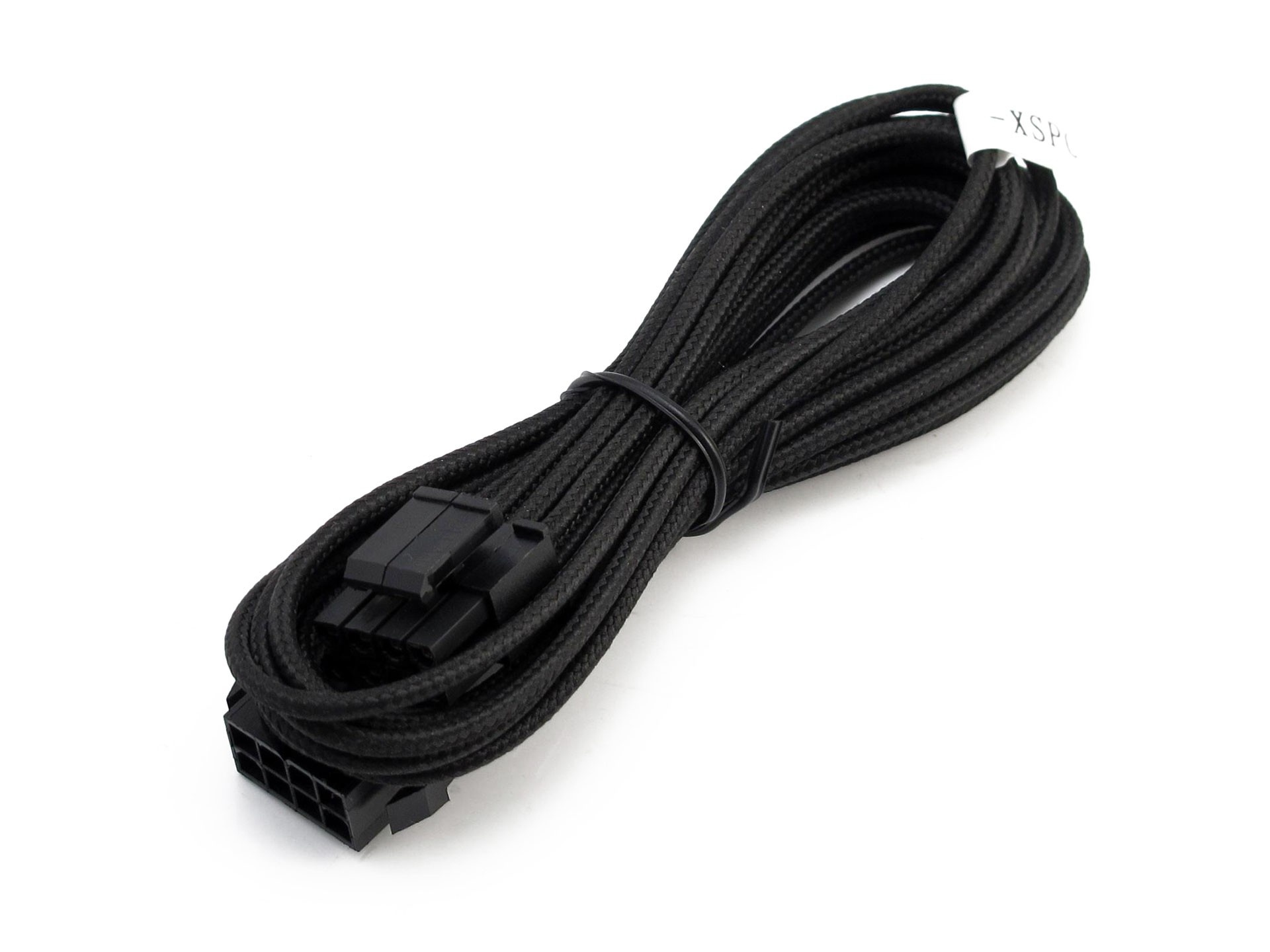 XSPC Premium Sleeved 4+4 EPS Extension Cable (Black)