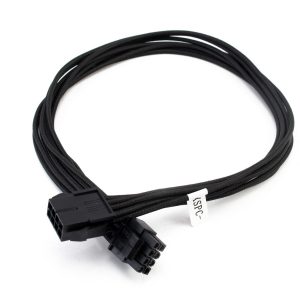 XSPC Premium Sleeved 4+4 EPS Extension Cable (Black)