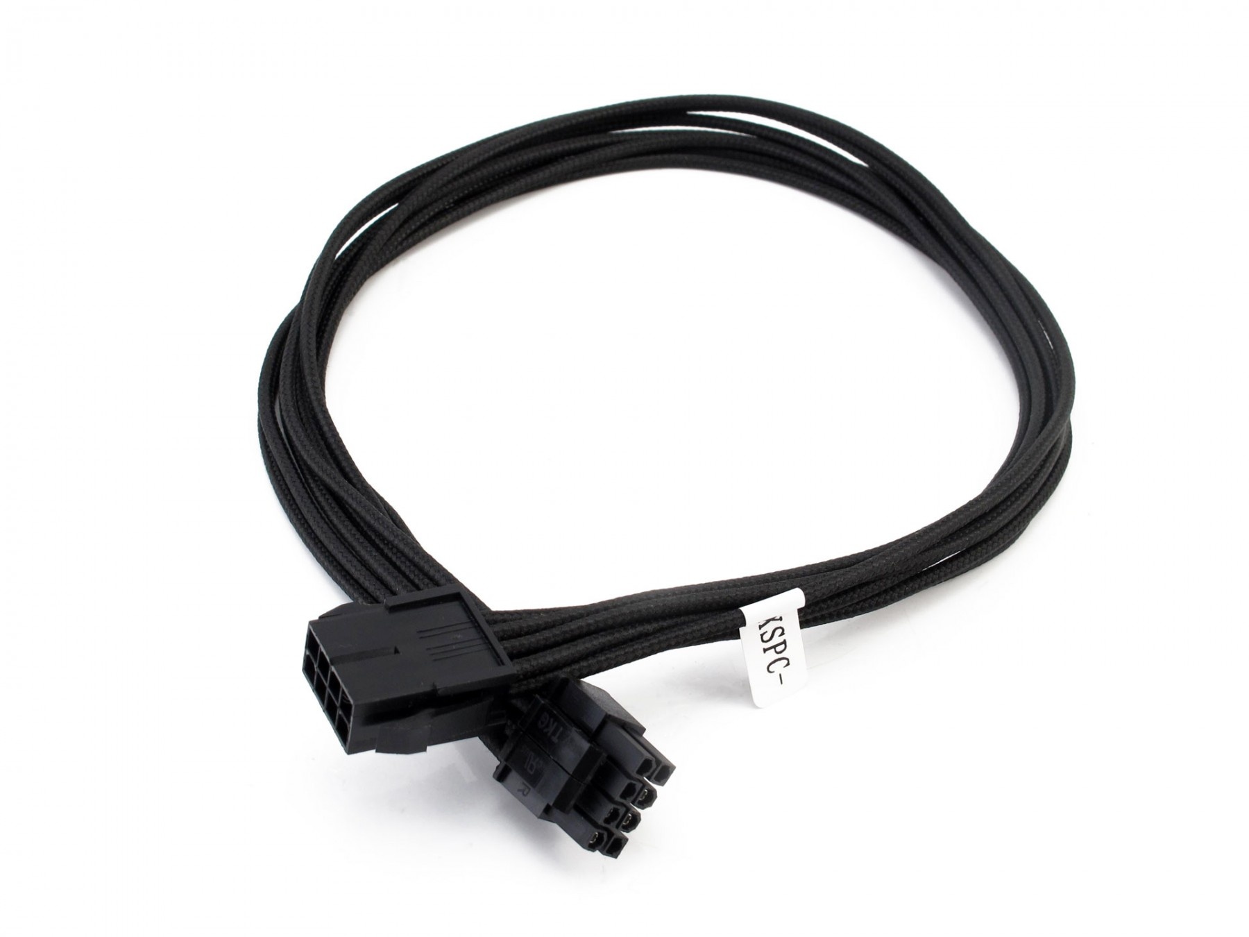 XSPC Premium Sleeved 4+4 EPS Extension Cable (Black)