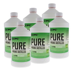 XSPC PURE Premix Distilled Coolant - UV Green (6 Pack)