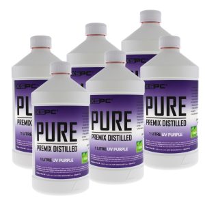 XSPC PURE Premix Distilled Coolant - UV Purple (6 Pack)