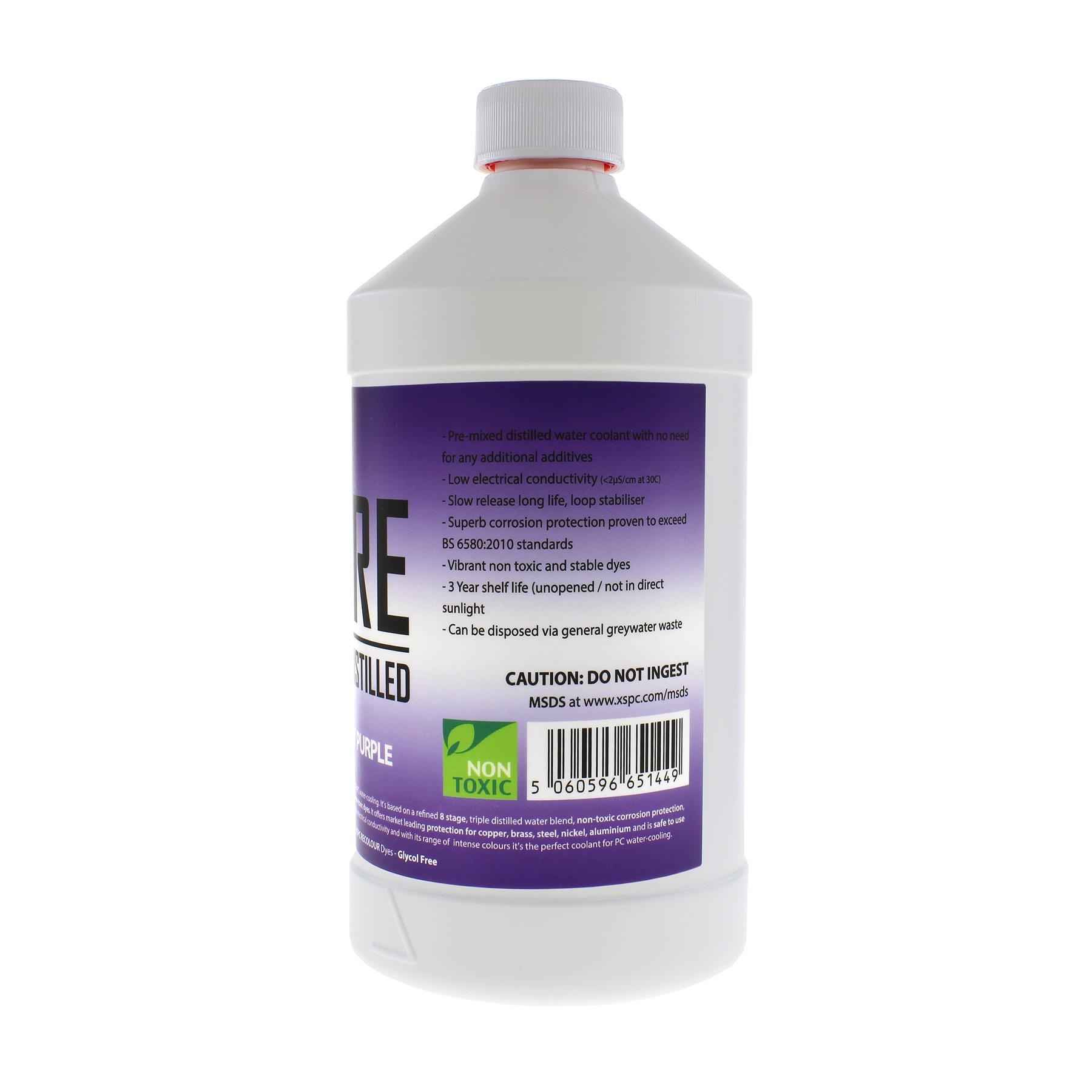 XSPC PURE Premix Distilled Coolant - UV Purple (6 Pack)