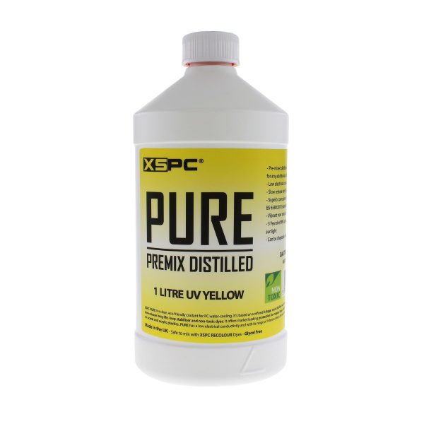 XSPC PURE Premix Distilled Coolant – UV Yellow