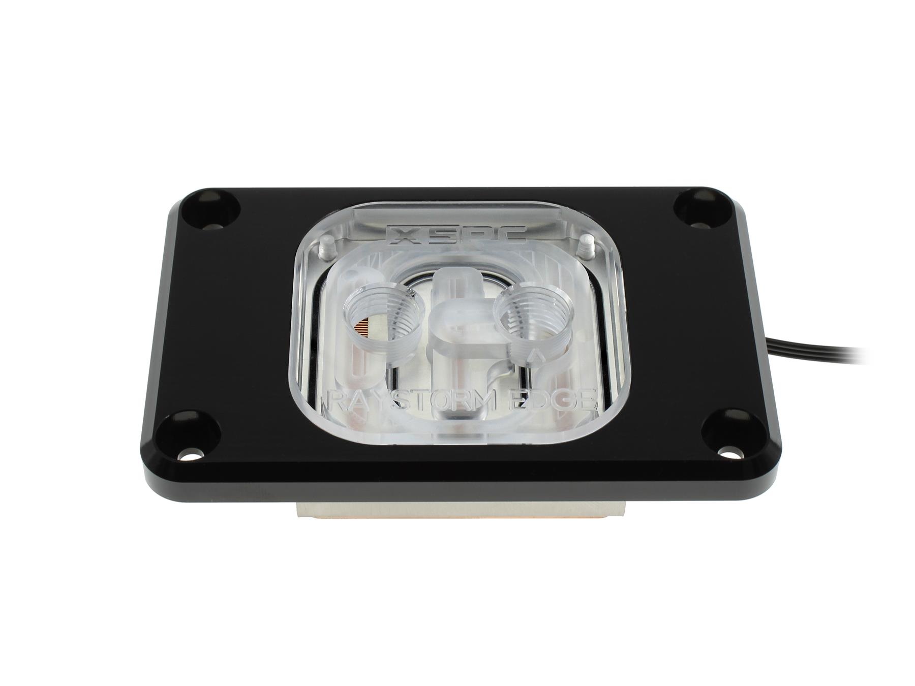 XSPC RayStorm EDGE aRGB CPU Waterblock AMD AM4 / AM5 - Black