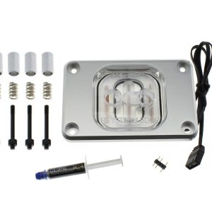 XSPC RayStorm EDGE aRGB CPU Waterblock AMD AM4 / AM5 - Silver