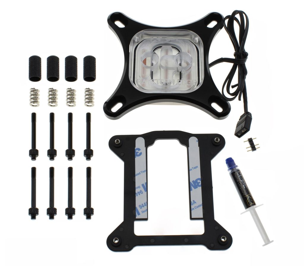XSPC RayStorm EDGE aRGB CPU Waterblock INTEL - Black