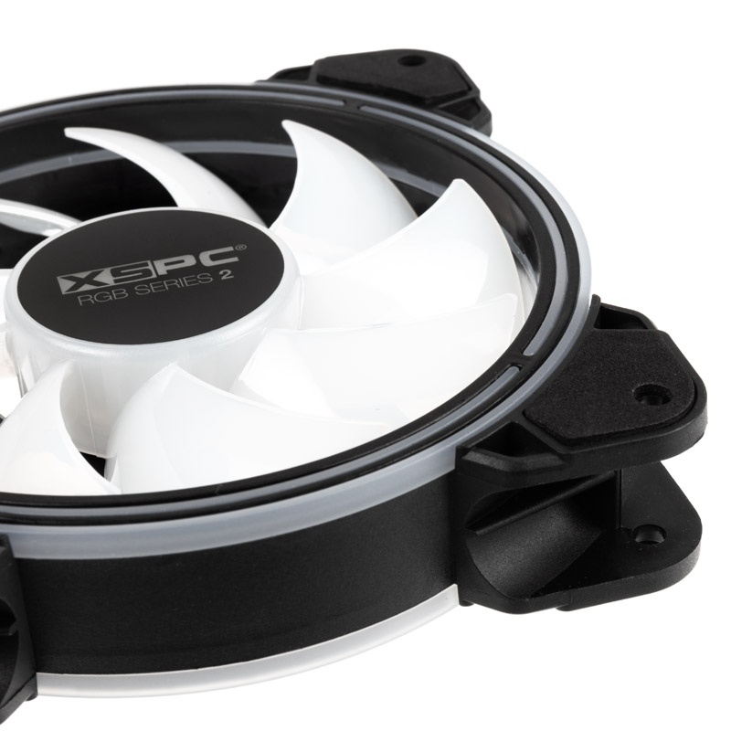 XSPC RGB Series 2, PWM 800-2200RPM 5V 3Pin aRGB 120mm Fan