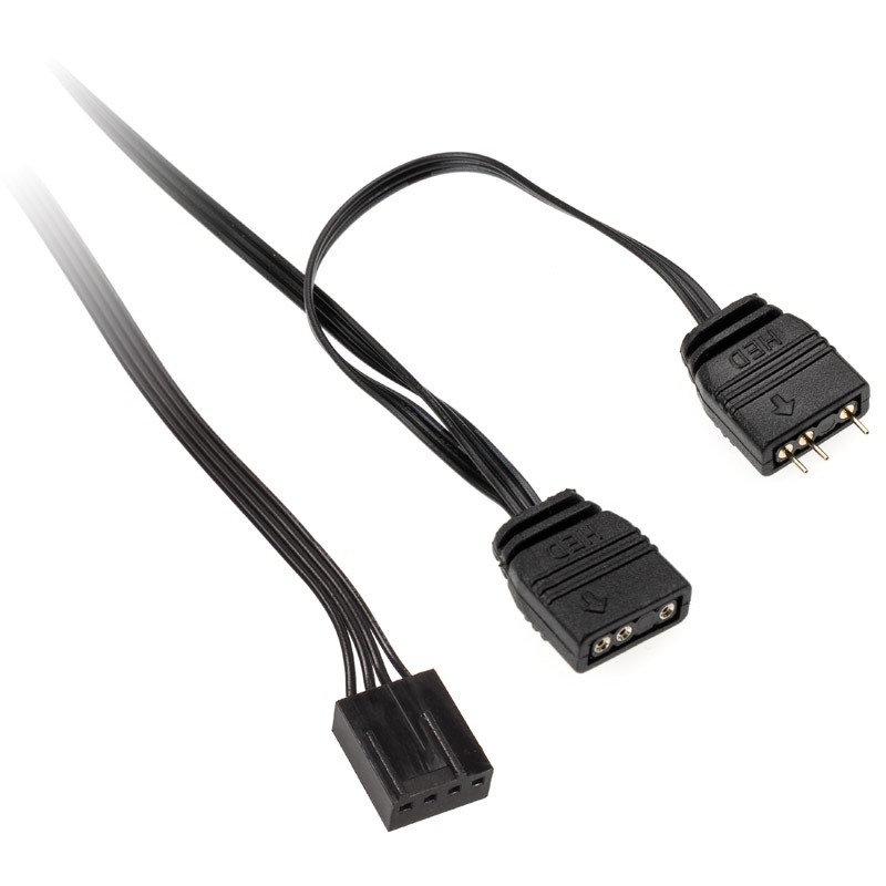 XSPC RGB Series 2, PWM 800-2200RPM 5V 3Pin aRGB 120mm Fan - 3 Pack