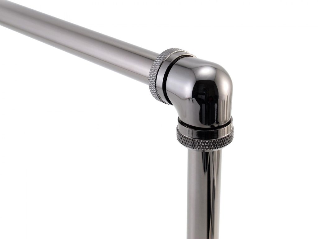 XSPC Rigid Brass Tubing, 14mm, 0.5m - Black Chrome : image 4