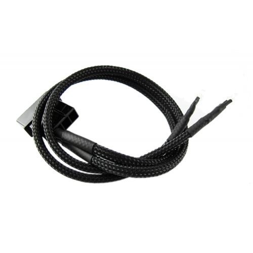 XSPC Twin Wired Orange 3mm LEDs with 4Pin - Black - 30cm