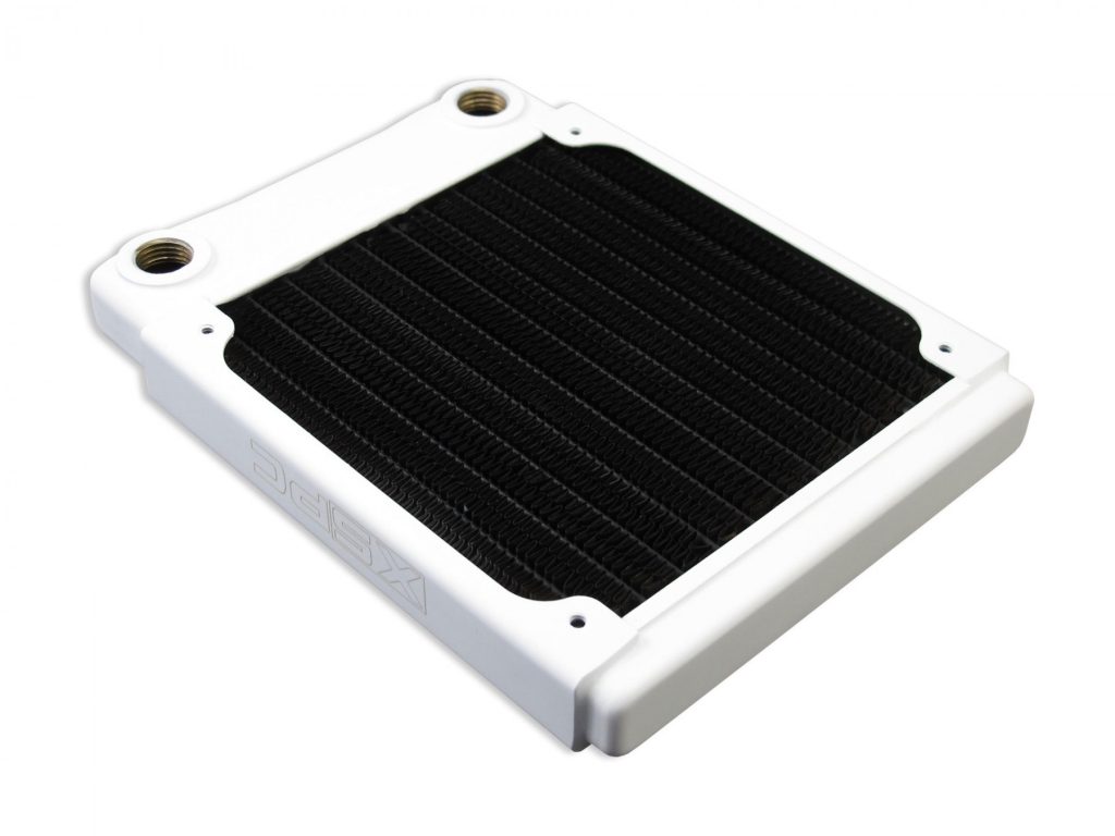 XSPC TX120 Single Fan Ultrathin Radiator - White