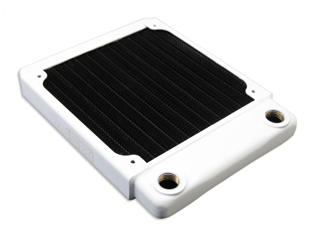 XSPC TX120 Single Fan Ultrathin Radiator - White