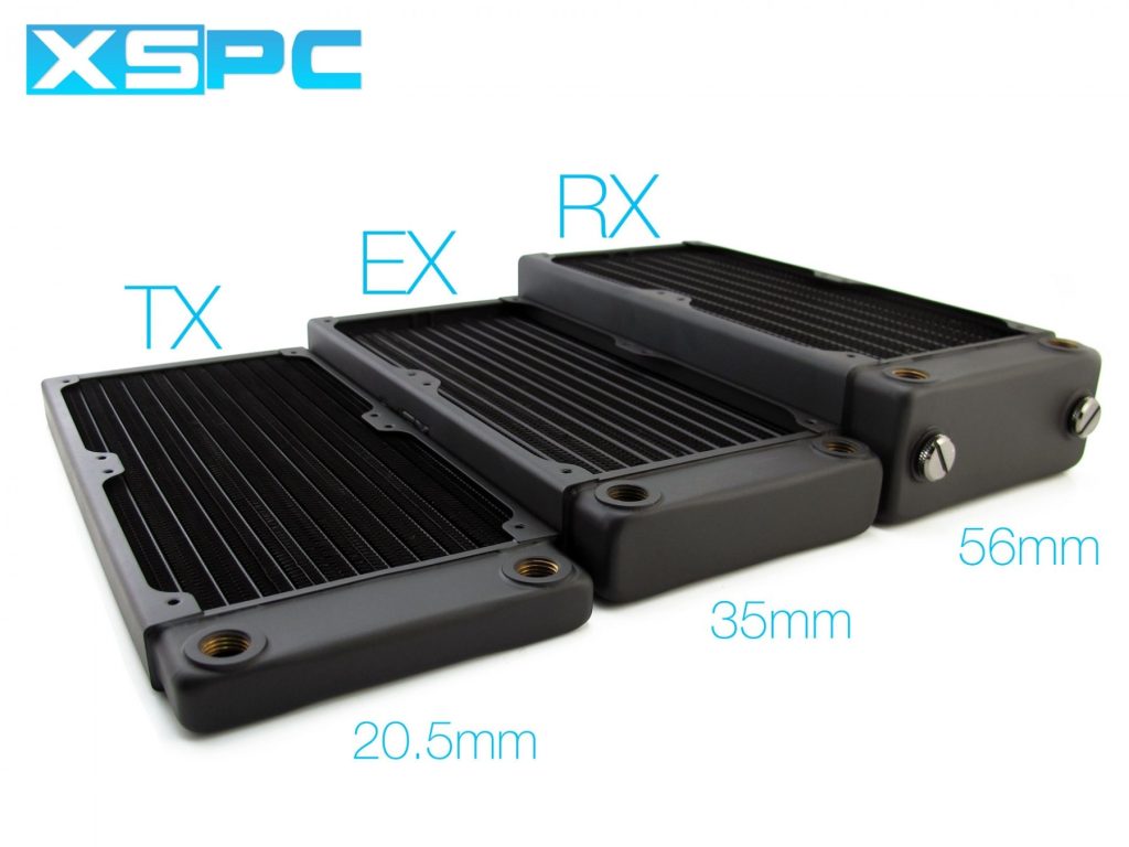 XSPC TX120 Single Fan Ultrathin Radiator - White