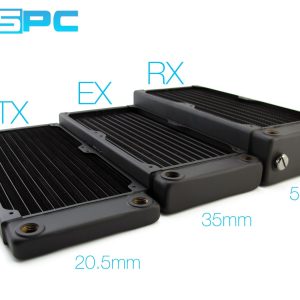 XSPC TX120 Single Fan Ultrathin Radiator - White