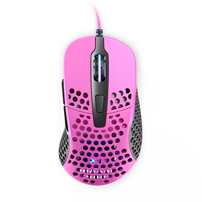 Mouse Pink Razor Xtrfy M4 RGB Gaming Mouse - pink - Watercooling UK