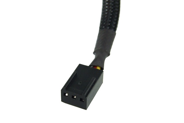 Y-Cable 3Pin Molex to 4x 3Pin Molex 60cm - black