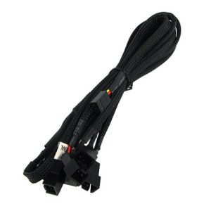 Y-Cable 3Pin Molex to 6x 3Pin Molex 60cm - black : image 1