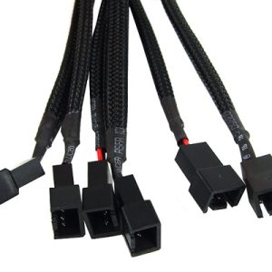 Y-Cable 3Pin Molex to 6x 3Pin Molex 60cm - black : image 3