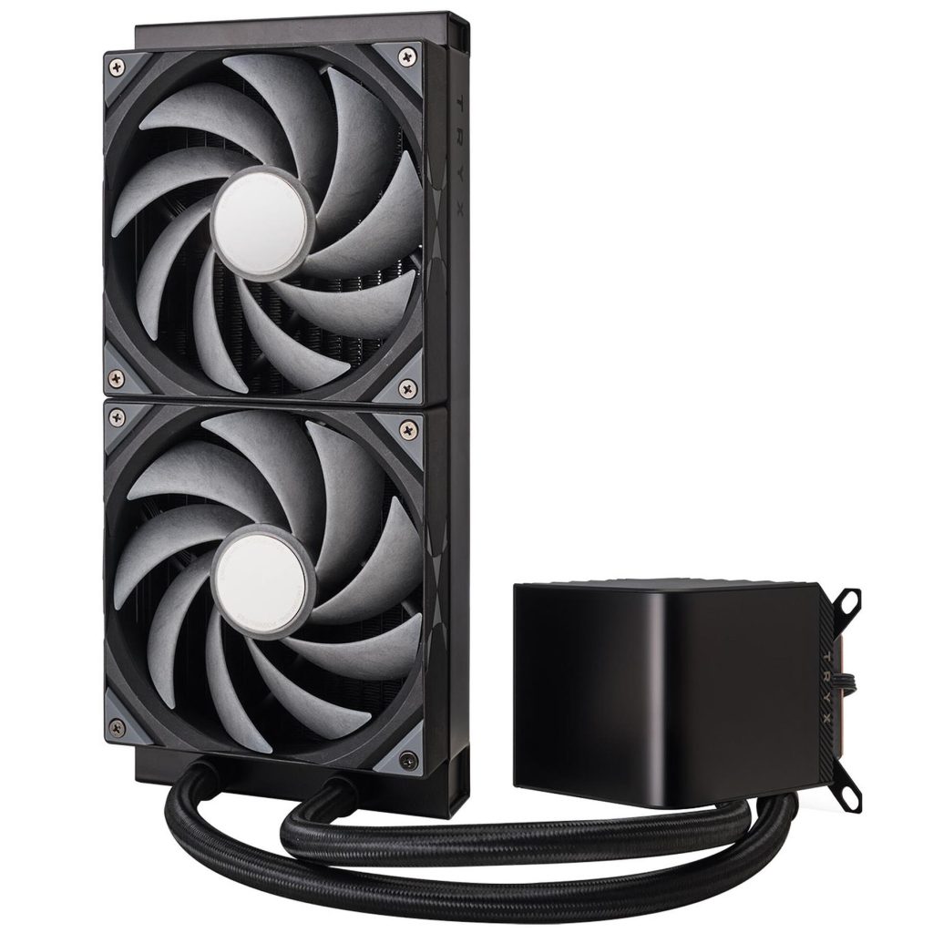 TRYX PANORAMA 280mm AIO Liquid Cooler, 3D-AMOLED Display - Black
