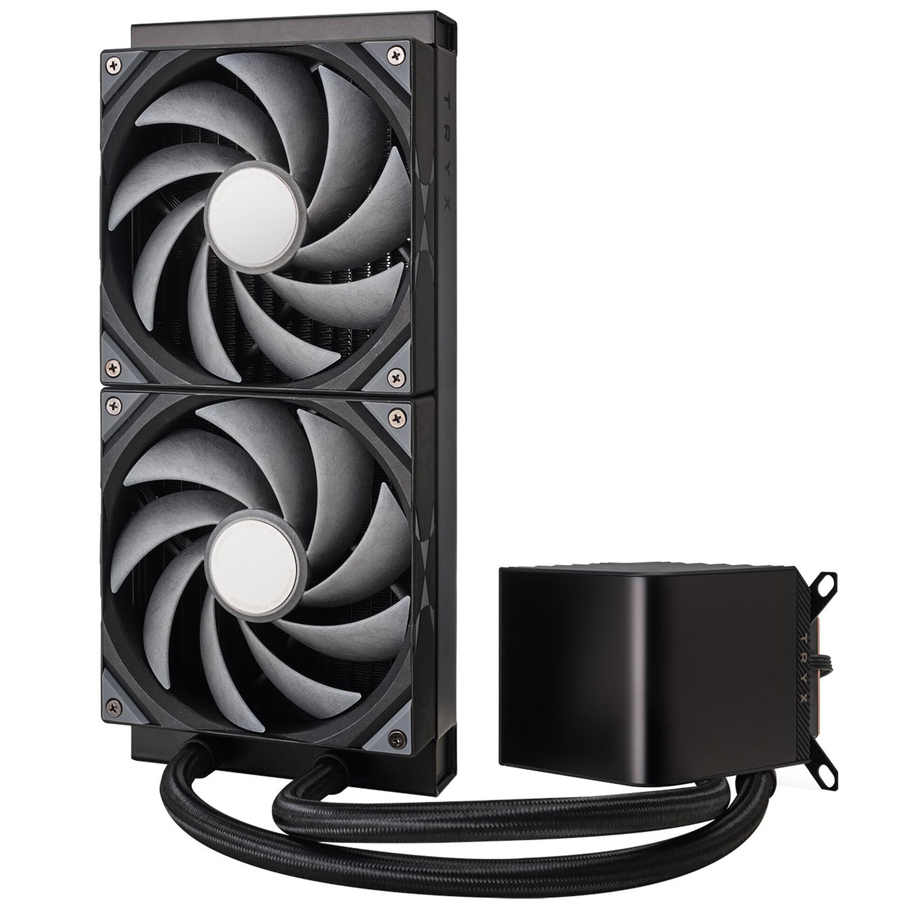 TRYX PANORAMA 280mm AIO Liquid Cooler, 3D-AMOLED Display - Black