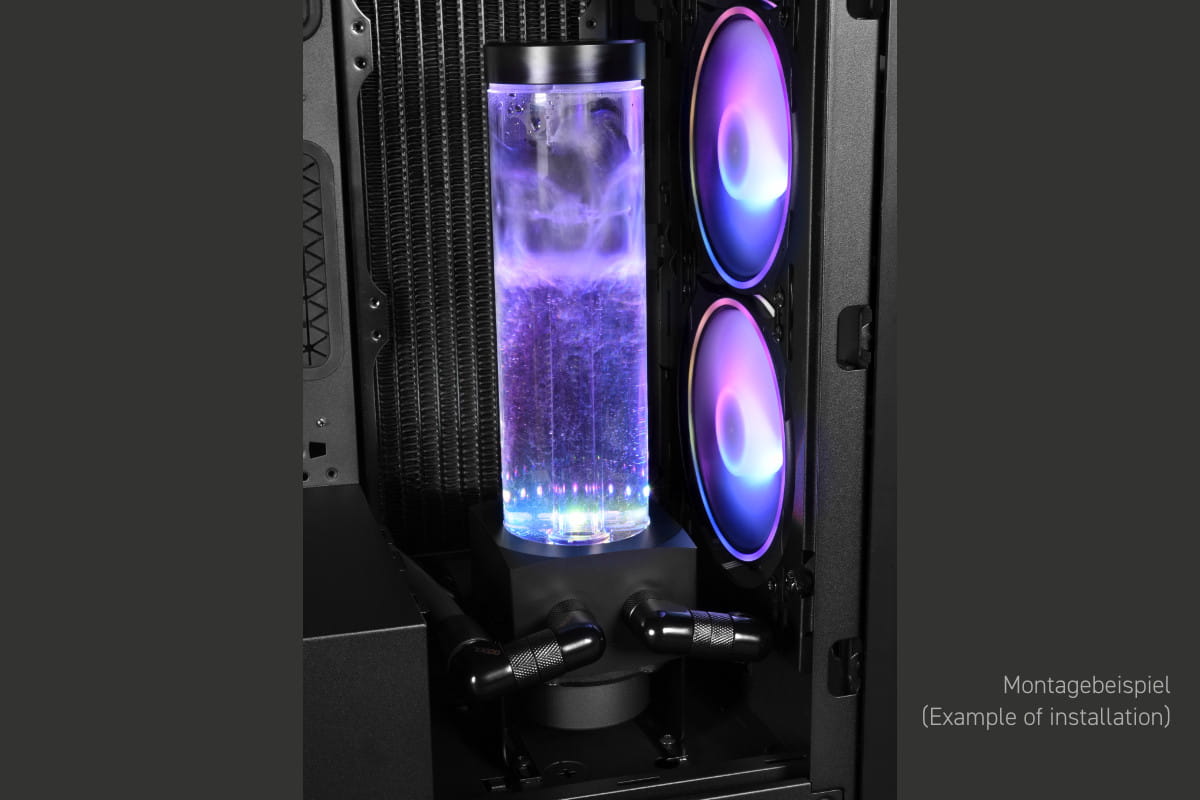 Alphacool Core 200 Aurora Reservoir Acetal/Acryl with VPP Pump