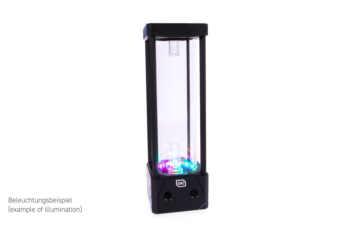 Alphacool Eisbecher Aurora D5 Acetal/Glas - 250mm incl. Alphacool VPP Apex D5
