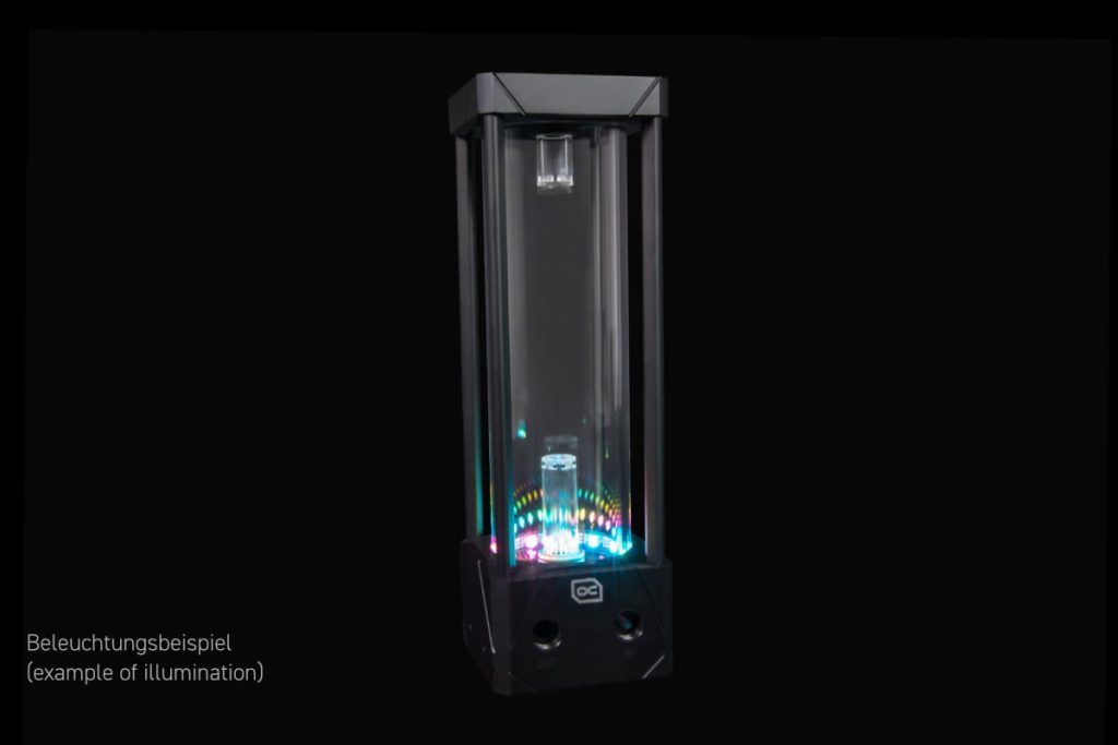 Alphacool Eisbecher Aurora D5 Acetal/Glas - 250mm incl. Alphacool VPP Apex D5