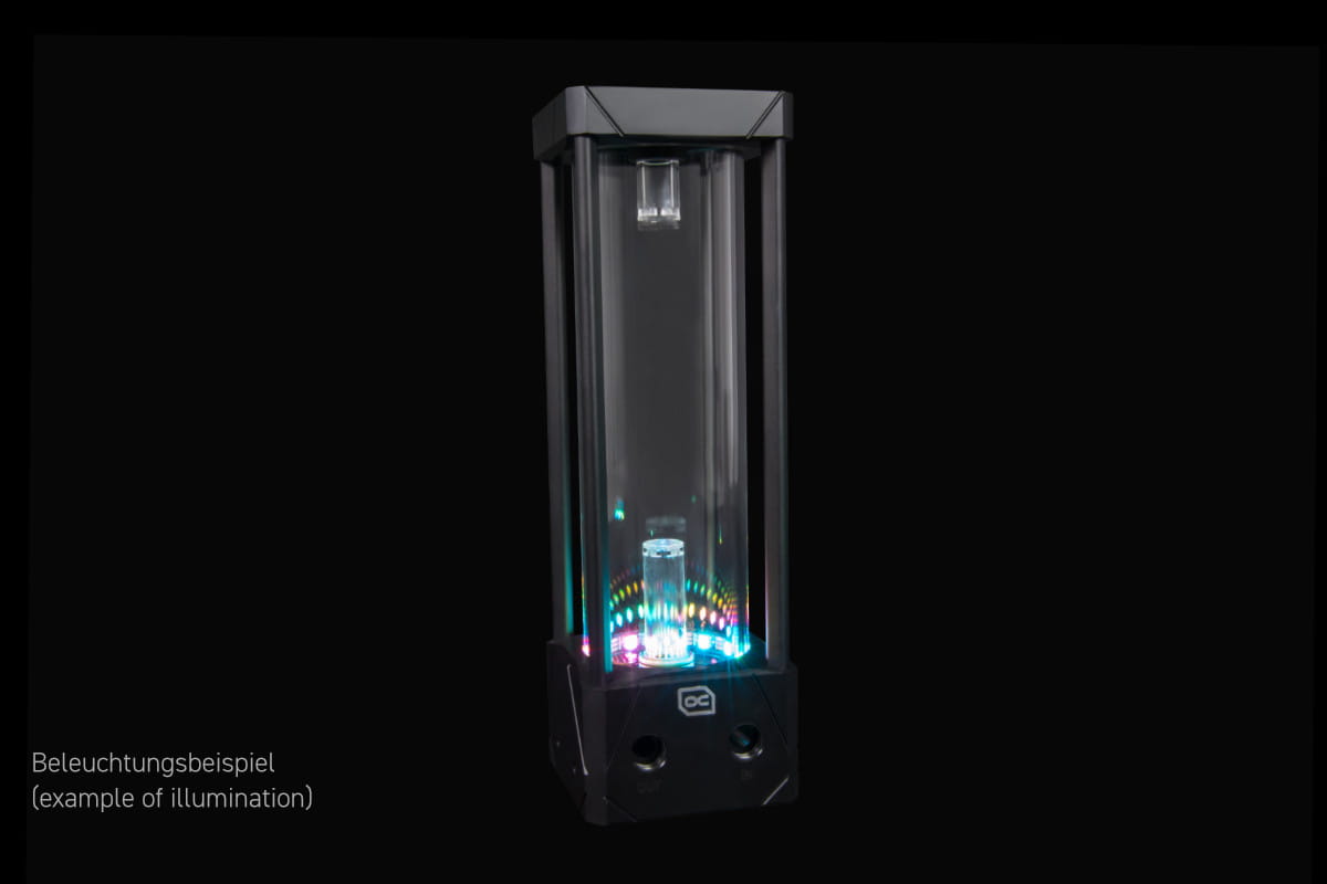 Alphacool Eisbecher Aurora D5 Acetal/Glas - 250mm incl. Alphacool VPP Apex D5