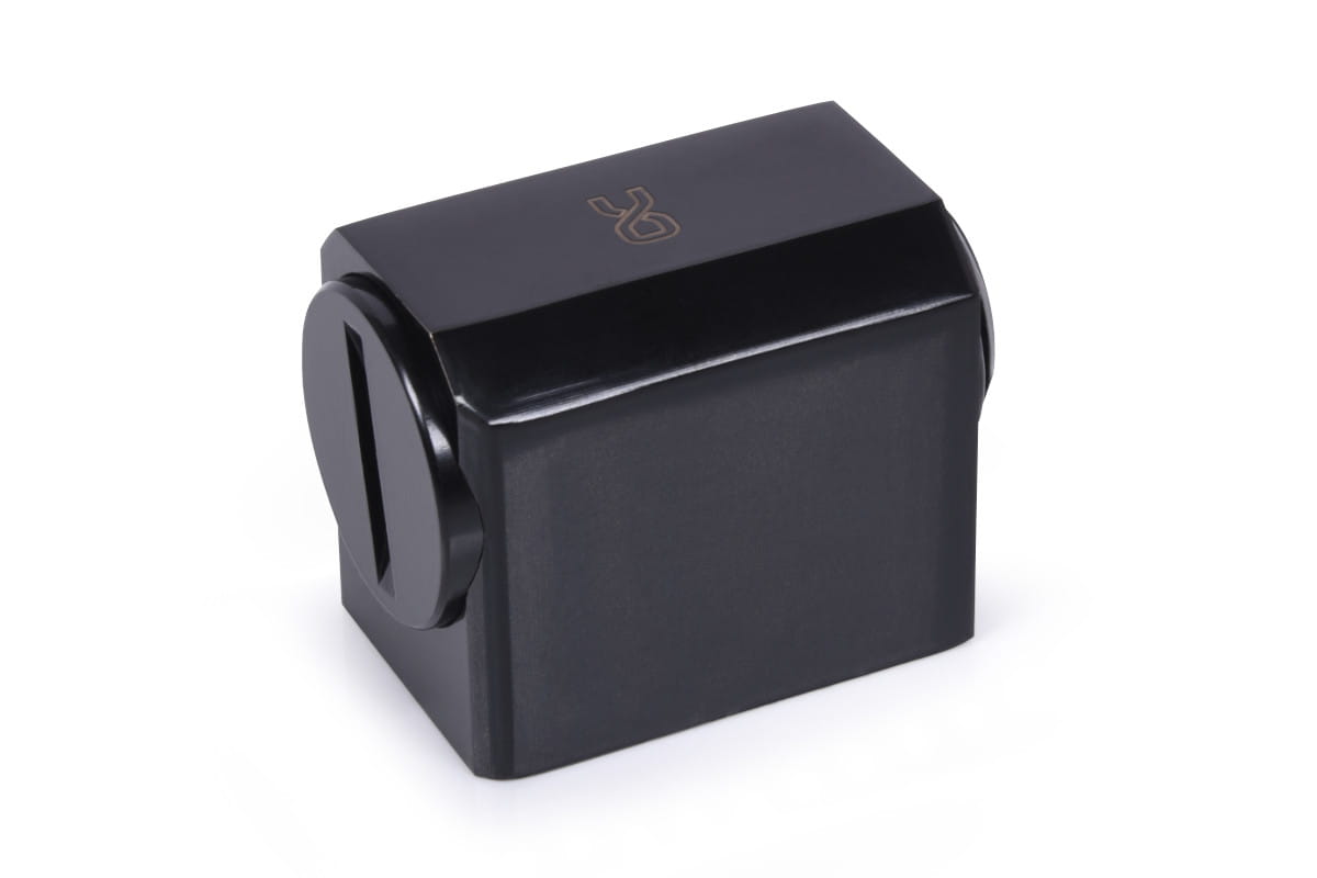 Alphacool Low Profile ES L-connector rotatable G1/4 AG auf G1/4 IG - Deep Black