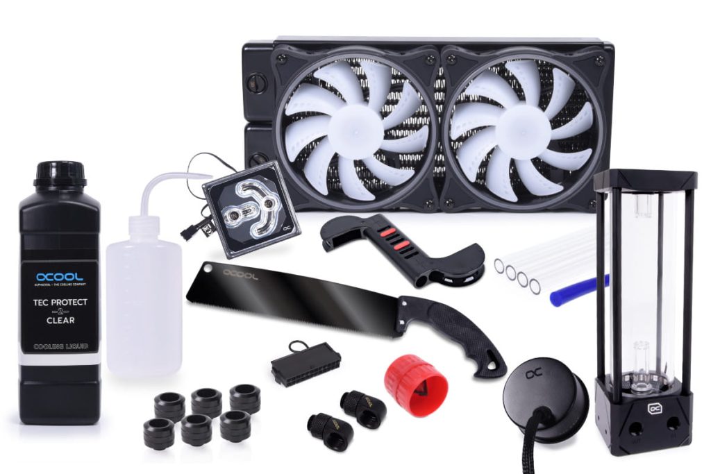 Alphacool Core Hurrican 240mm XT45 HardTube water cooling Set