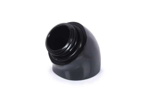Alphacool icicle angled adapter 45 G1/4 OT to G1/4 IT – black