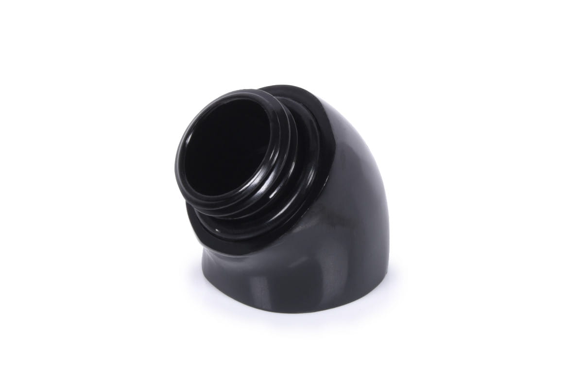Alphacool icicle angled adapter 45 G1/4 OT to G1/4 IT - black