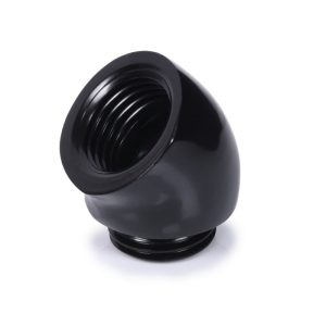 Alphacool icicle angled adapter 45 G1/4 OT to G1/4 IT - black