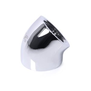 Alphacool Eiszpafen L-connector 45 G1/4 IT to G1/4 IT - chrome