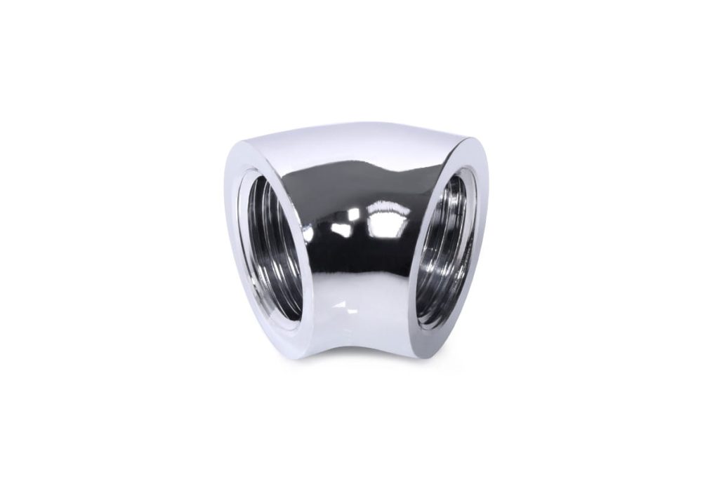 Alphacool Eiszpafen L-connector 45 G1/4 IT to G1/4 IT - chrome