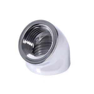 Alphacool Eiszpafen L-connector 45 G1/4 IT to G1/4 IT - chrome