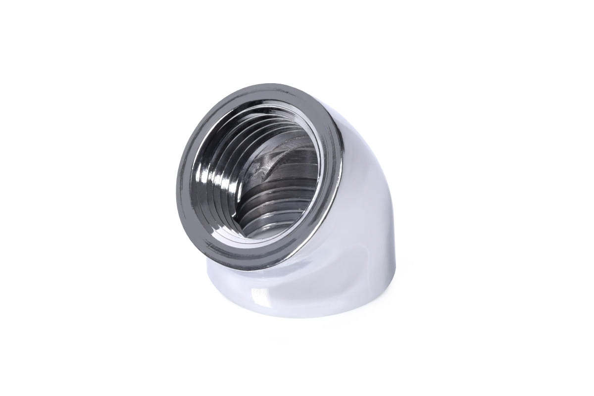 Alphacool Eiszpafen L-connector 45 G1/4 IT to G1/4 IT - chrome
