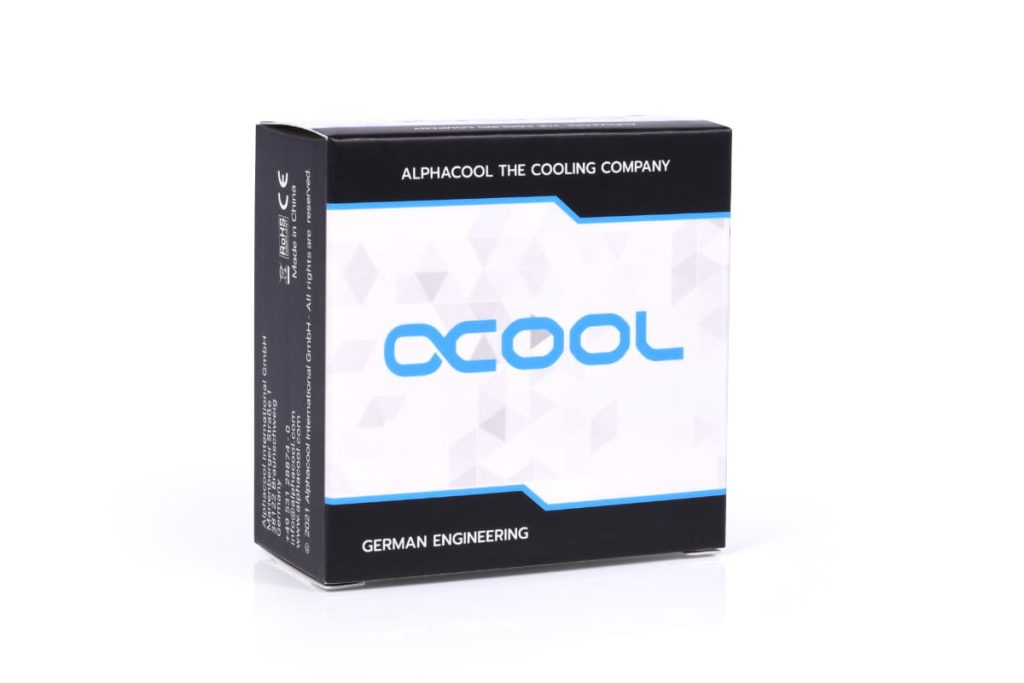 Alphacool Eiszapfen 16mm off set fitting rotatable G1/4 OT to G1/4 IT - black