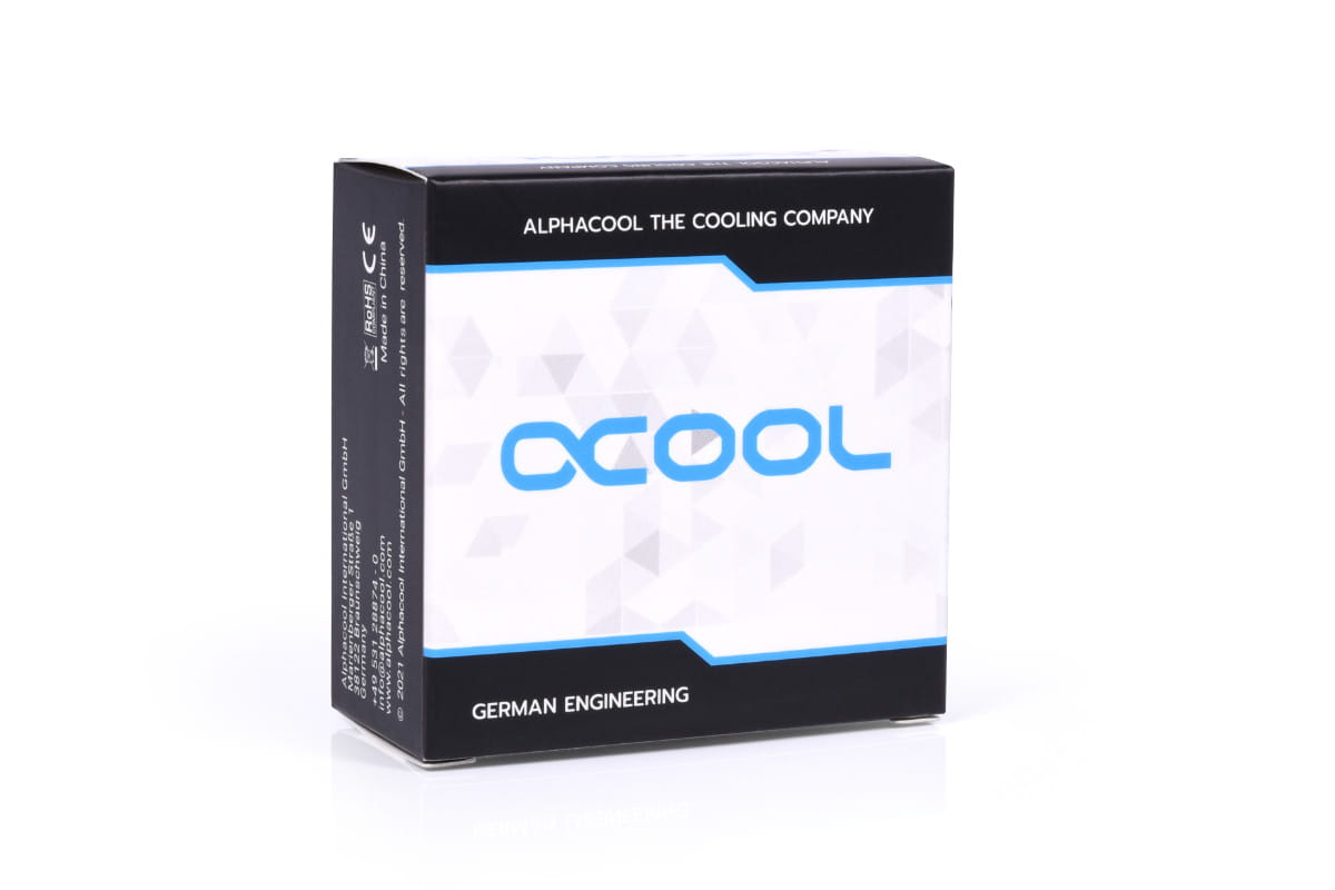 Alphacool Eiszapfen 16mm off set fitting rotatable G1/4 OT to G1/4 IT - black