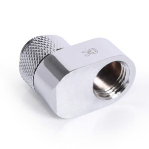 Alphacool Eiszapfen 16mm off set fitting rotatable G1/4 OT to G1/4 IT - chrome