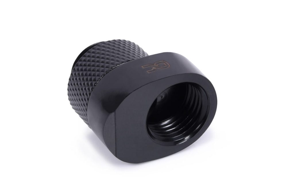Alphacool Eispoke 8mm off set fitting rotatable G1/4 OT to G1/4 IT - black
