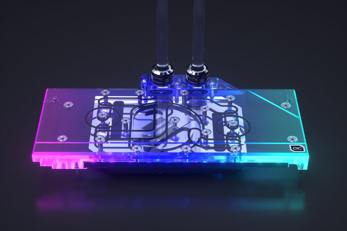 Alphacool Eisblock Aurora Acryl GPX-A Radeon RX 6700XT MERC 319 with Backplate